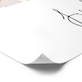 Moderne 2 Foto Script Welkom Eerste Verjaardagsfee Poster (Hoek)