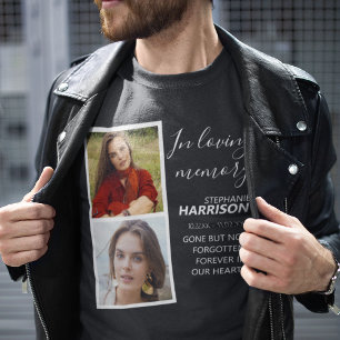 Moderne 2 foto strook   Herdenking T-shirt