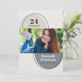 Moderne 2 foto University Slate Arches Aankondiging (Staand voorkant)