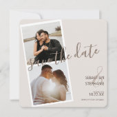 Moderne 2 fotogreep | Aankondiging Verloving (Voorkant)