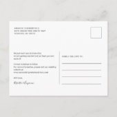 Moderne 2 Foto's Collage Save the Date Aankondigingskaart (Achterkant)