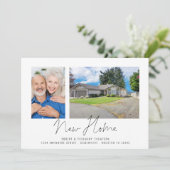 Moderne 2 Foto's Script Nieuw startpunt Aankondiging (Staand voorkant)