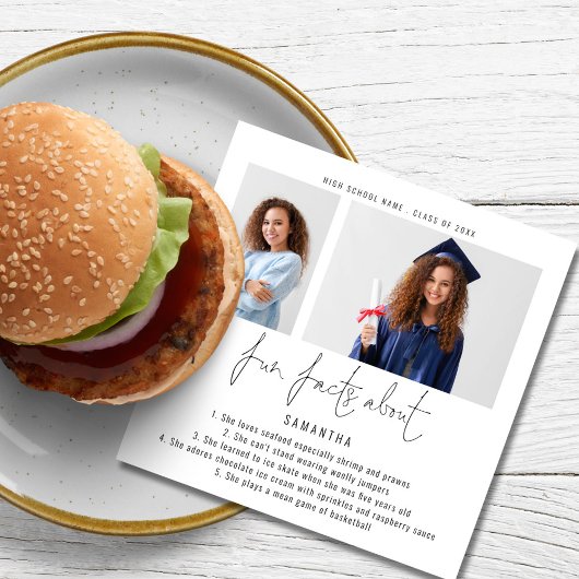 Moderne 2-fotoscriptvefacten GraduPartij Servet