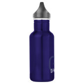 Moderne 2 Initialen en noem Small Blue Waterfles (Links)