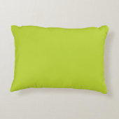 Moderne 2 overlappende Initialen | Lime Green Accent Kussen (Achterkant)