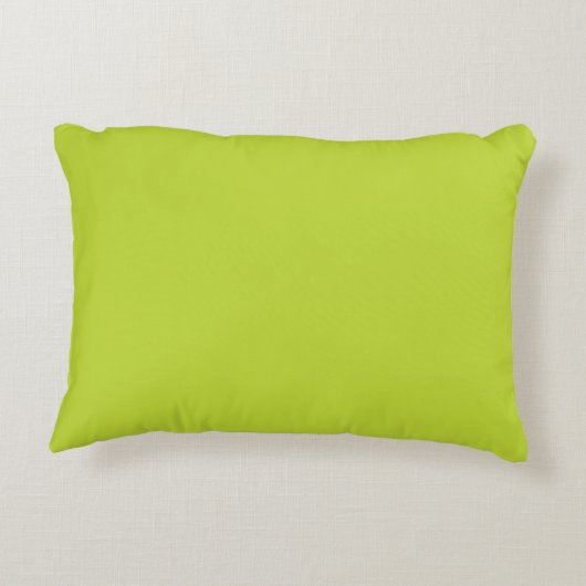 Moderne 2 overlappende Initialen | Lime Green Accent Kussen (Achterkant)