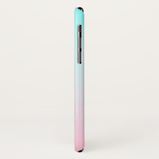 Moderne 2 overlappende Initialen | Turquoise Pink Case-Mate iPhone Case (Achterkant/links)