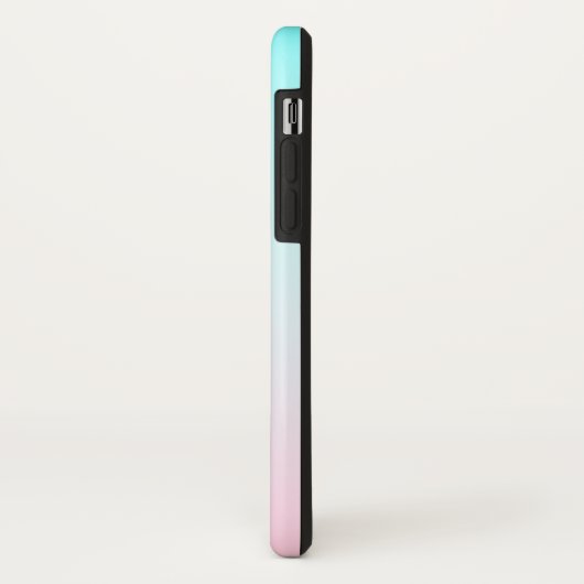 Moderne 2 overlappende Initialen | Turquoise Pink Case-Mate iPhone Case (Achterkant/links)
