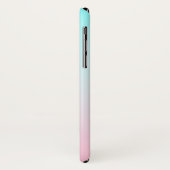 Moderne 2 overlappende initialen | Turquoise Roze Case-Mate iPhone Case (Achterkant/links)