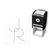 Moderne 2 overlappende Initialen Zelfinktende Stempel