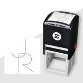 Moderne 2 overlappende Initialen Zelfinktende Stempel