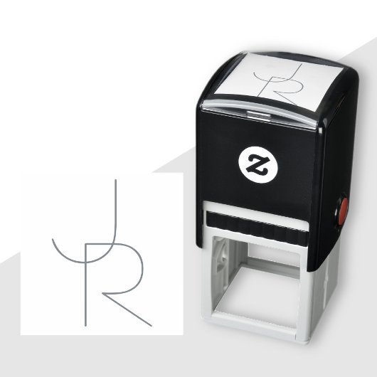 Moderne 2 overlappende Initialen Zelfinktende Stempel
