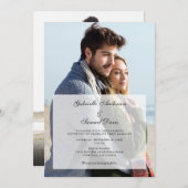 Moderne 2 verticale foto's Eenvoudige huwelijksuit (Voorkant / Achterkant)