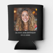 Moderne 30e 30 foto verjaardagsfeest Koelbox Blikjeskoeler (Achterkant)