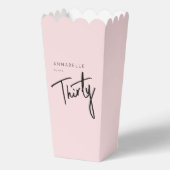 Moderne 30e dertigste dertigste verjaardag bedankdoosjes (Achterkant)