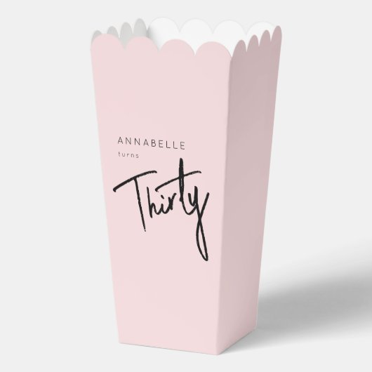 Moderne 30e dertigste dertigste verjaardag bedankdoosjes (Voorkant)