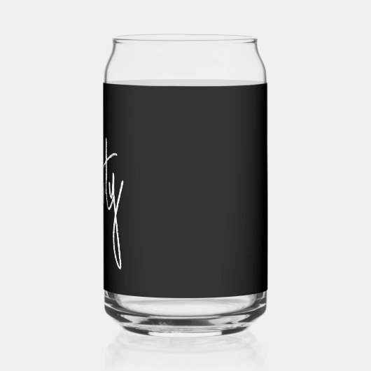 Moderne 30e dertigste dertigste verjaardag blikvorm glas (Links)