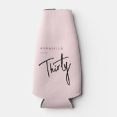 Moderne 30e dertigste dertigste verjaardag flesjeskoeler (Voorkant)