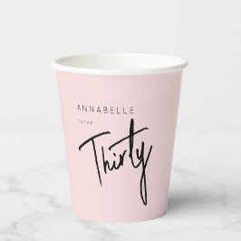 Moderne 30e dertigste dertigste verjaardag papieren bekers