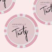 Moderne 30e dertigste dertigste verjaardag poker chips