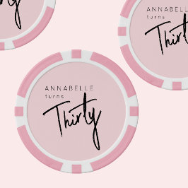 Moderne 30e dertigste dertigste verjaardag poker chips