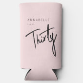 Moderne 30e dertigste dertigste verjaardag seltzer blikjeskoeler (Voorkant)