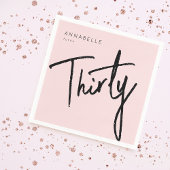 Moderne 30e dertigste dertigste verjaardag servet