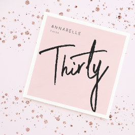 Moderne 30e dertigste dertigste verjaardag servet