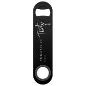 Moderne 30e dertigste dertigste verjaardag speed flessenopener (Achterkant)