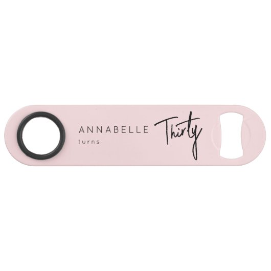 Moderne 30e dertigste dertigste verjaardag speed flessenopener (Voorkant (Horizontaal))
