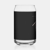 Moderne 30e dertigste verjaardagsfeestje blikvorm glas (Rechts)