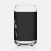 Moderne 30e dertigste verjaardagsfeestje blikvorm glas (Links)