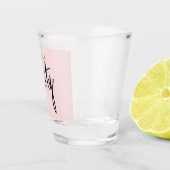 Moderne 30e dertigste verjaardagsfeestje shot glas (Rechts)