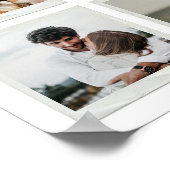 Moderne 30e Jubileum Custom Photo Collage Poster (Hoek)