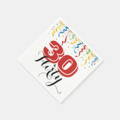 Moderne 30e verjaardag 30 & FLIRTY plezier Servet (Hoek)