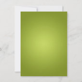 Moderne 30e verjaardag Deer Lime Green Kaart (Achterkant)