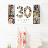 Moderne 30e verjaardag foto collage banner (Insitu)
