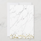 Moderne 30e verjaardag Gold Marble Kaart (Achterkant)