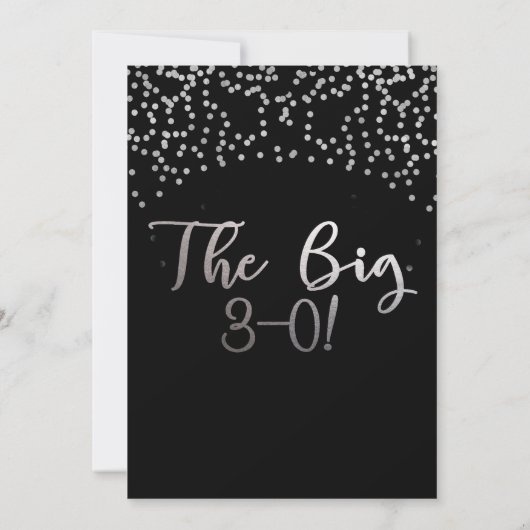 Moderne 30e verjaardag Uitnodigingen (Achterkant)