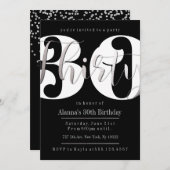 Moderne 30e verjaardag Uitnodigingen (Voorkant / Achterkant)