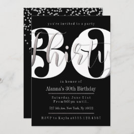 Moderne 30e verjaardag Uitnodigingen