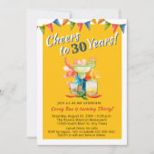 Moderne 30e Verjaardagsfeest Proost op 30 Jaar Kaart (Voorkant)