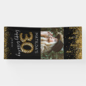 Moderne 30e verjaardagspartij banner (Horizontaal)