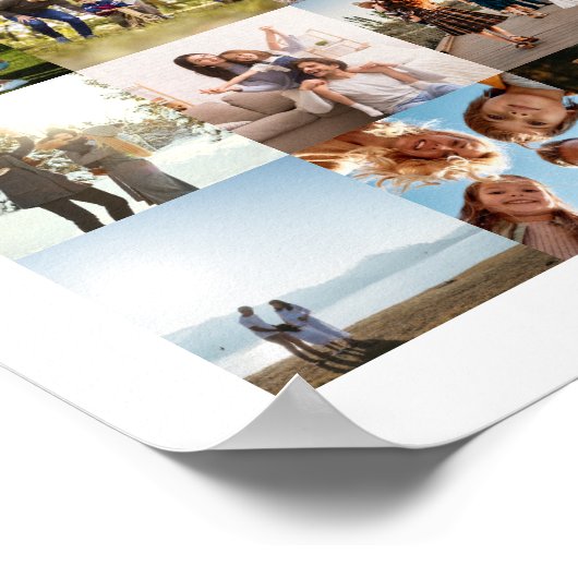 Moderne 35 fotocollage poster (Hoek)