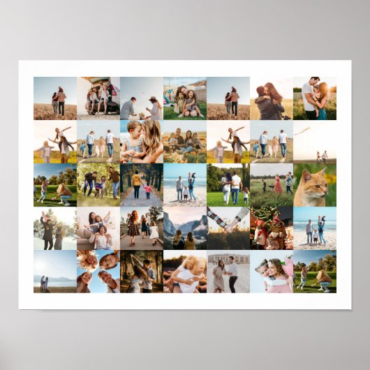 Moderne 35 fotocollage poster (Voorkant)