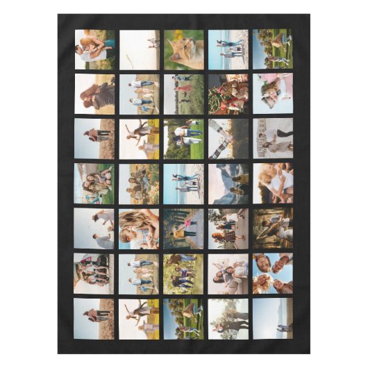 Moderne 35 fotocollage tafelkleed (Voorkant)