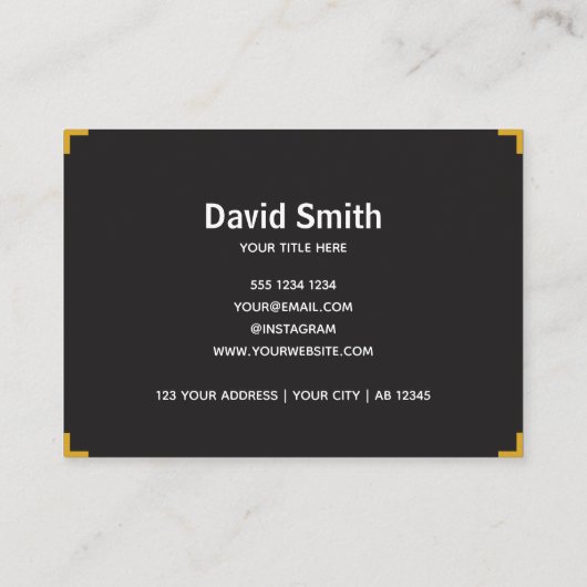 Moderne 3,5 x 2,5 inch visitekaartje (Achterkant)