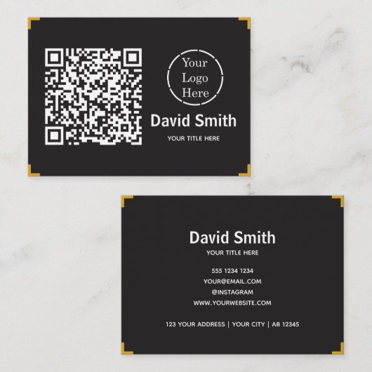 Moderne 3,5 x 2,5 inch visitekaartje (Voorkant / Achterkant)