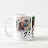 Moderne 3 Afstuderen fotocollage zwarte typografie Koffiemok (Links)