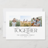 Moderne 3 foto blauw, eenvoudig samen typografie (Voorkant)